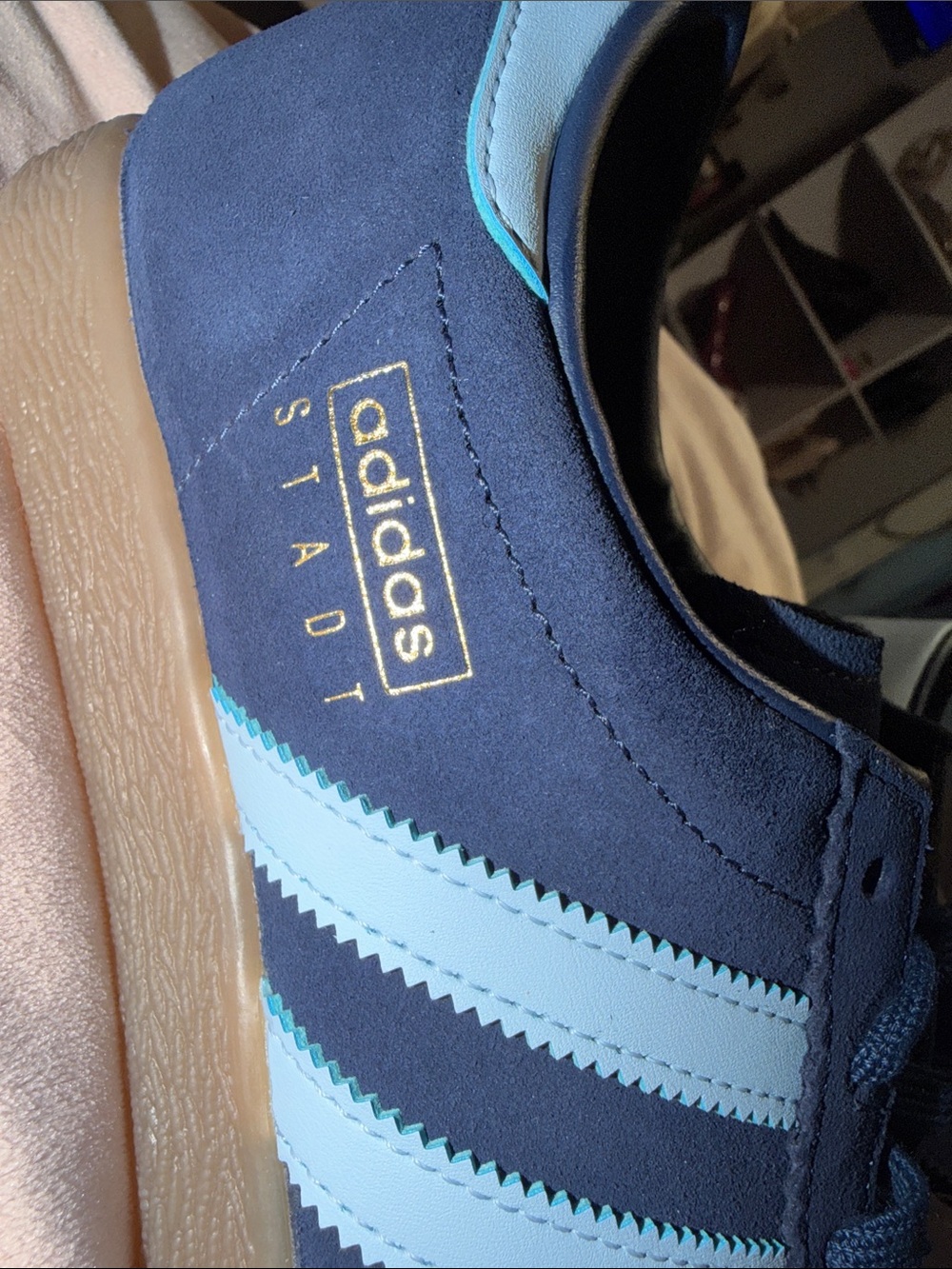 New adidas Originals Stadt Comfy Casual Shoes / Dark Blue / JQ9008 - Picture 4 of 7